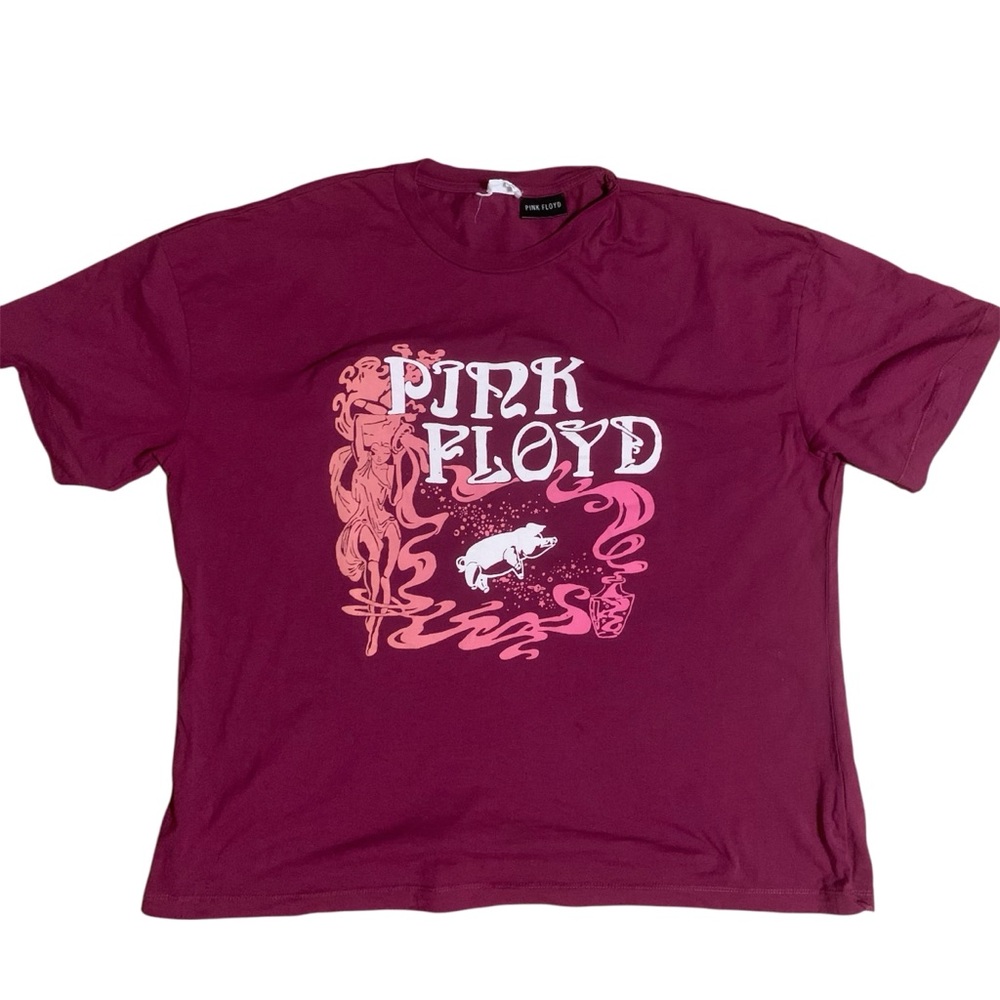 Cotton On Pink‎ Floyd T-Shirt Size 14 Short Sleeve Casual Flying Pig